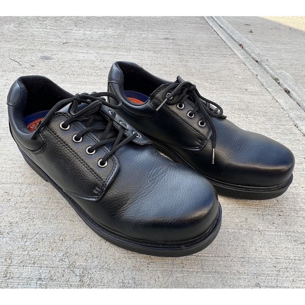 Dr. Scholl's Careers Men's 13 Wide Oil Resistant Slip‎ Resistant Leather Laced